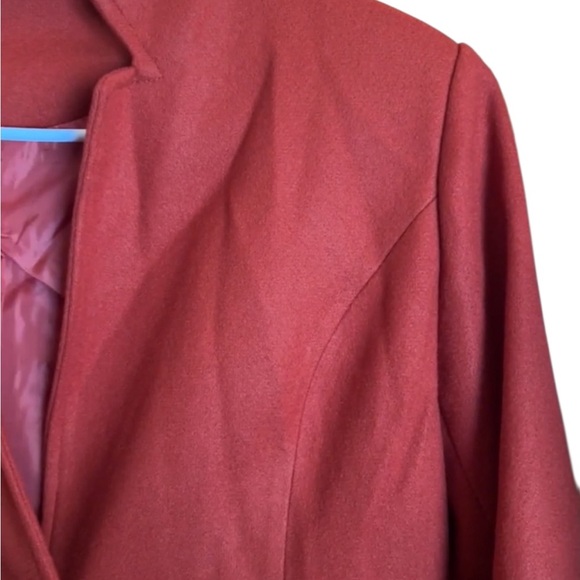 Women's Red-Orange Rust colored Coat-Size Large work wear Cabincore - Picture 6 of 10